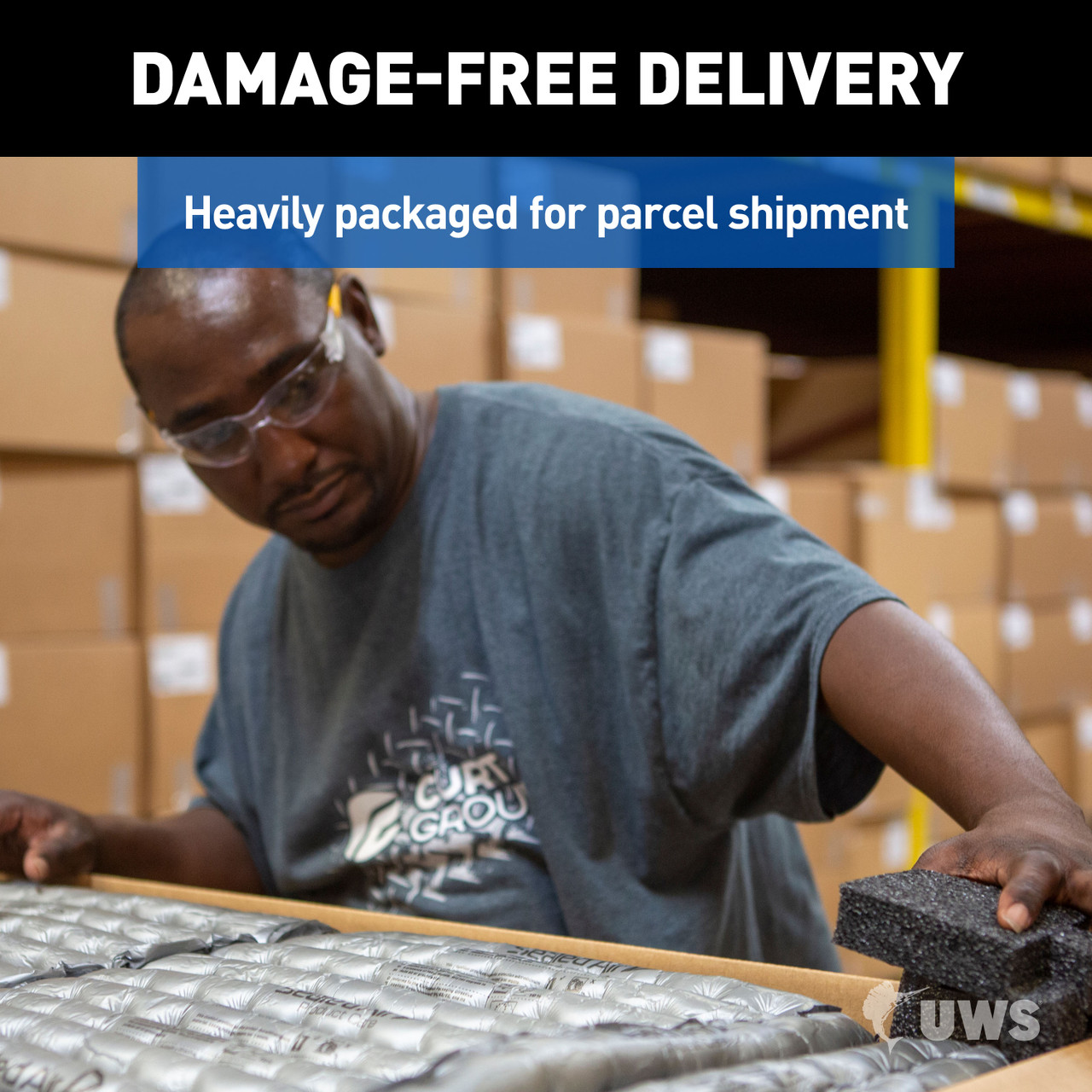 UWS Bright Aluminum 48" Truck Side Tool Box with Low Profile, Space-Saving Legs EC30201-MK2