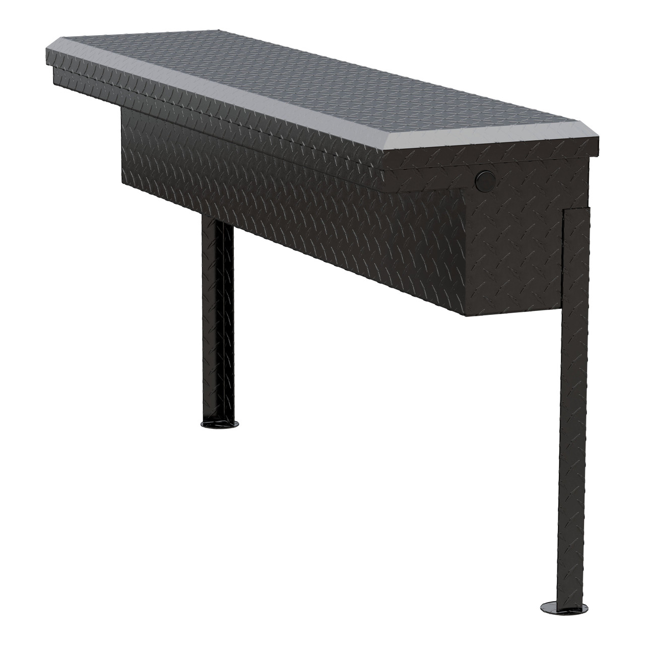 UWS Gloss Black Aluminum 48" Truck Side Tool Box with Low Profile (Heavy Packaging) EC30202