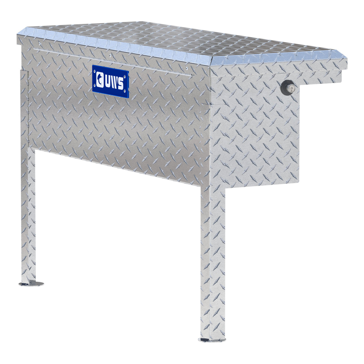 UWS Bright Aluminum 36" Truck Side Tool Box with Low Profile TBSM-36-LP