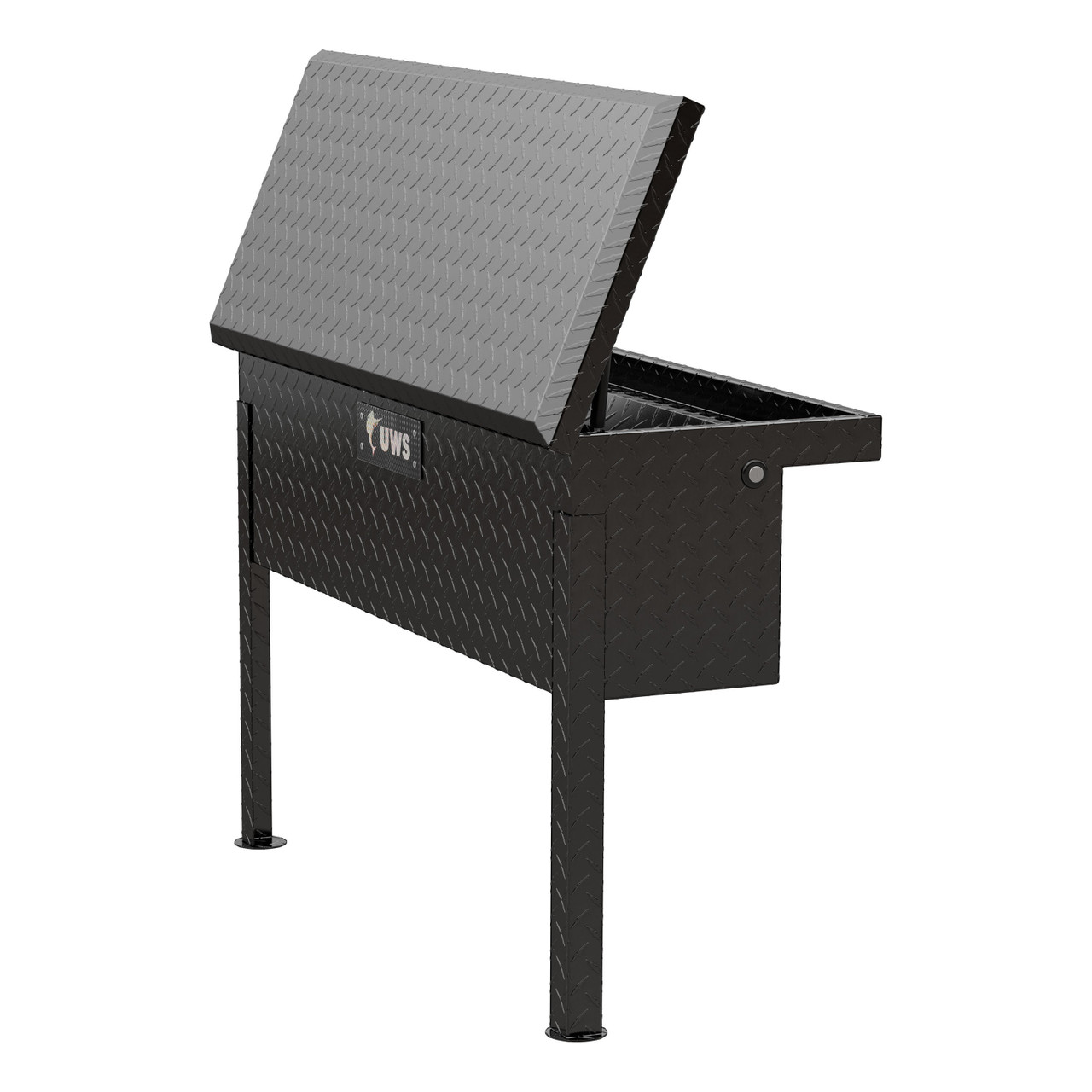 UWS Gloss Black Aluminum 36" Truck Side Tool Box with Low Profile (Heavy Packaging) EC30362