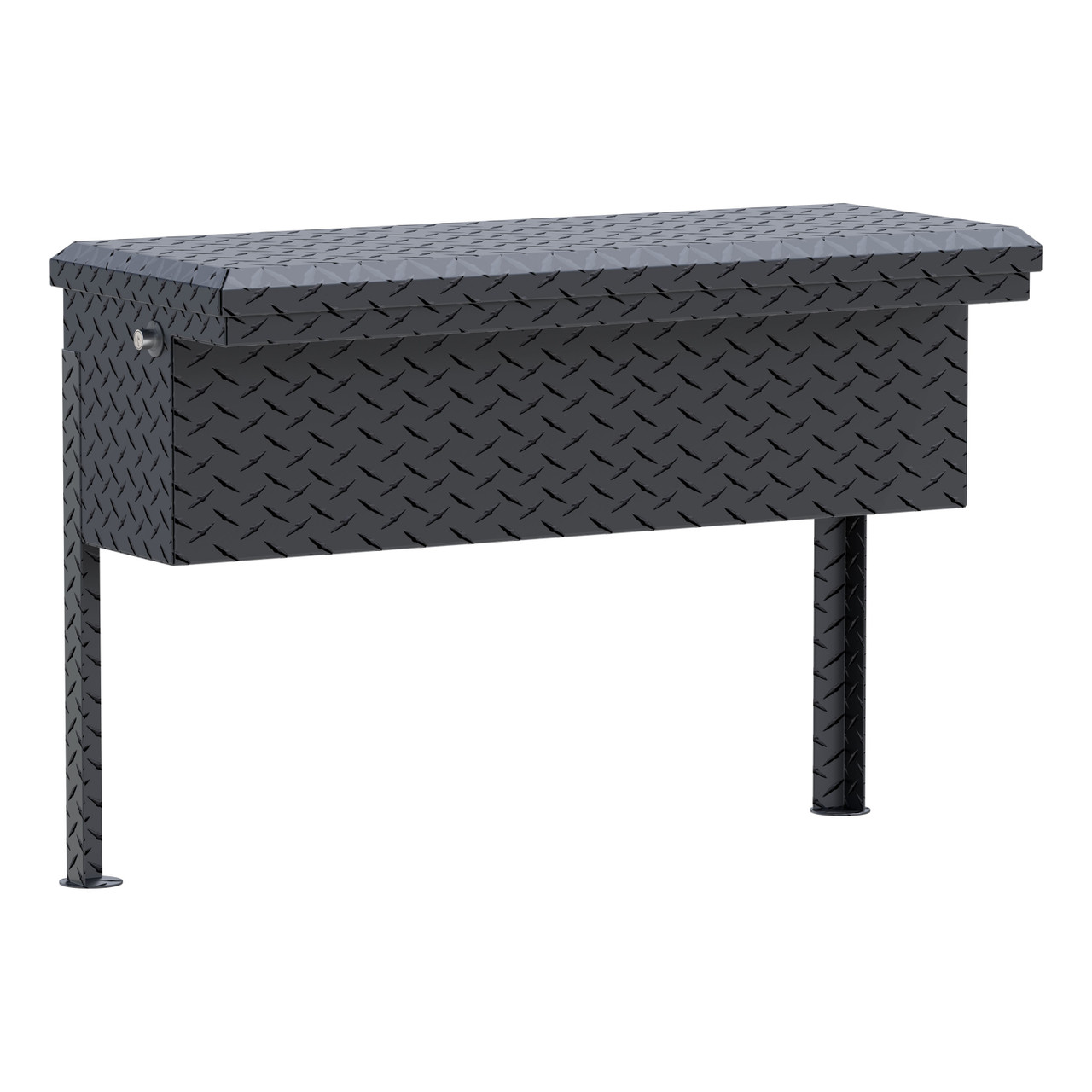 UWS Matte Black Aluminum 36" Truck Side Tool Box, Low Profile TBSM-36-LP-MB