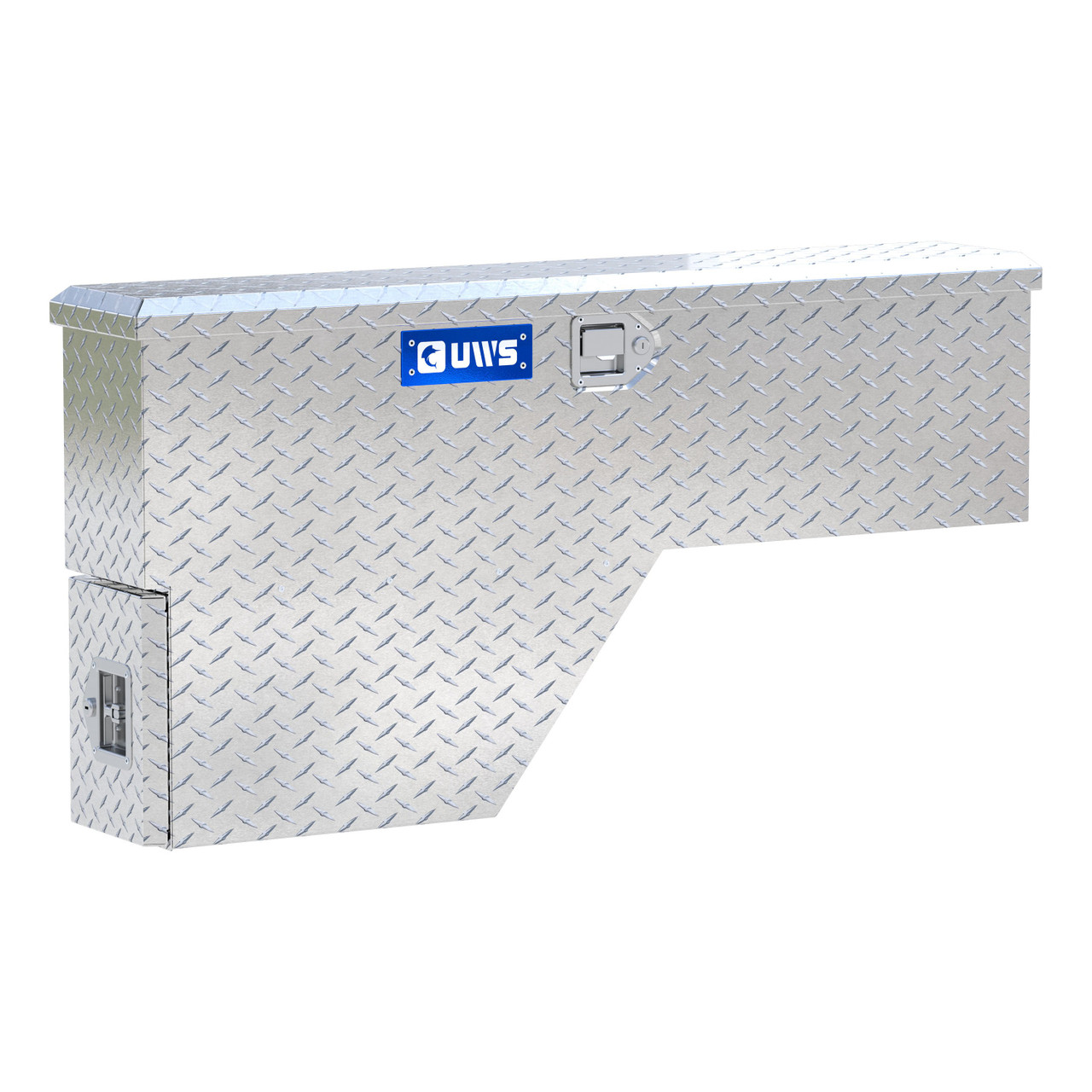 UWS Bright Aluminum 48" Passenger-Side Wheel Well Tool Box FW-48-DS-P
