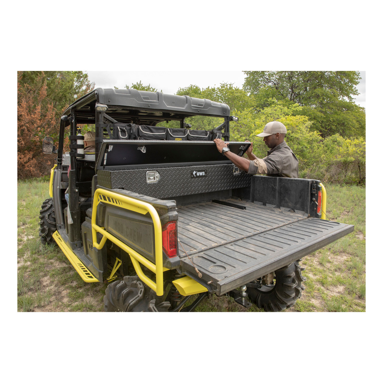 UWS Matte Black Aluminum UTV Tool Box - Polaris 8500005