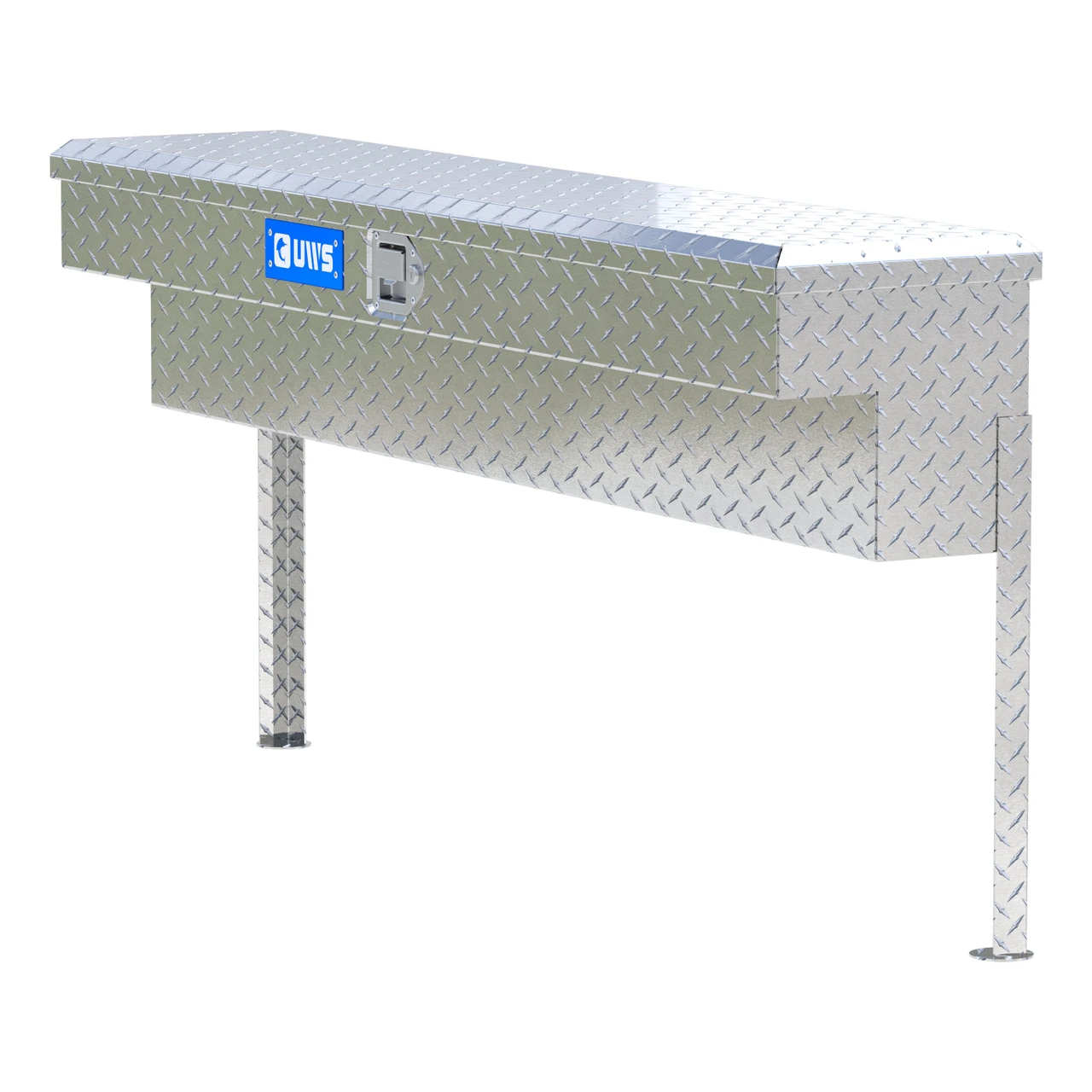 UWS Bright Aluminum 60" Truck Side Tool Box TBSM-60