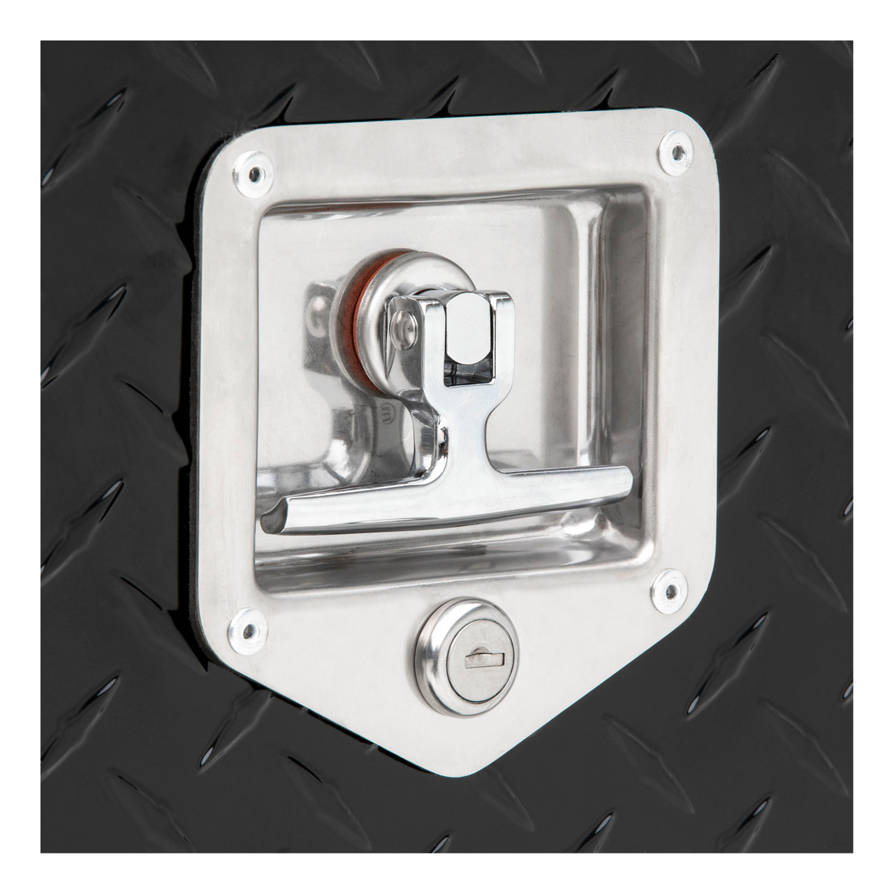 UWS Gloss Black Aluminum 48" Single-Door Topside Truck Tool Box TBTS-48-BLK UWS Gloss Black Aluminum 48" Single-Door Topside Truck Tool Box TBTS-48-BLK