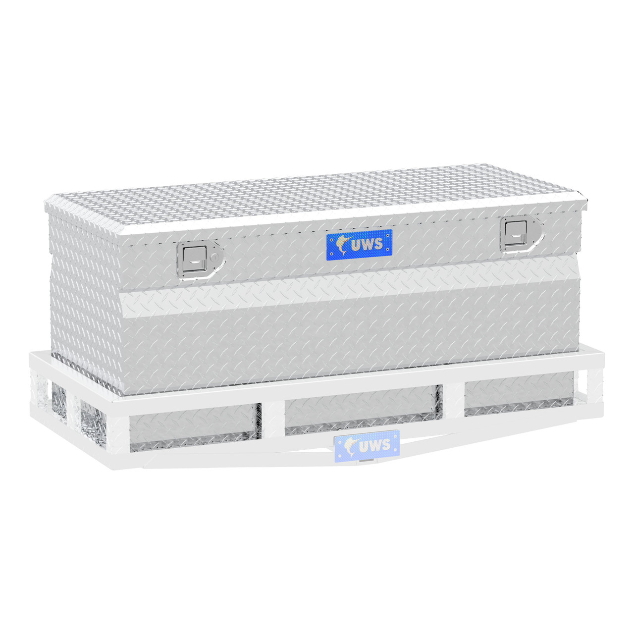 UWS Bright Aluminum 48" Cargo Carrier Utility Chest Box TBC-48-DD UWS Bright Aluminum 48" Cargo Carrier Utility Chest Box TBC-48-DD