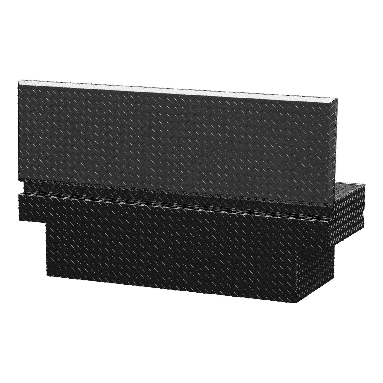 UWS Gloss Black Aluminum 60" Notched Utility Chest Box TBC-60-N-BLK UWS Gloss Black Aluminum 60" Notched Utility Chest Box TBC-60-N-BLK