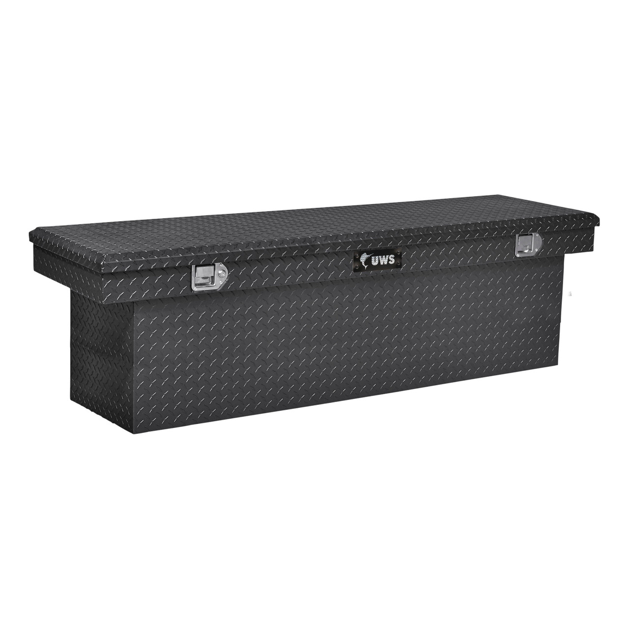 UWS Gloss Black Aluminum 69" Deep Crossover Truck Tool Box TBSD-69-BLK