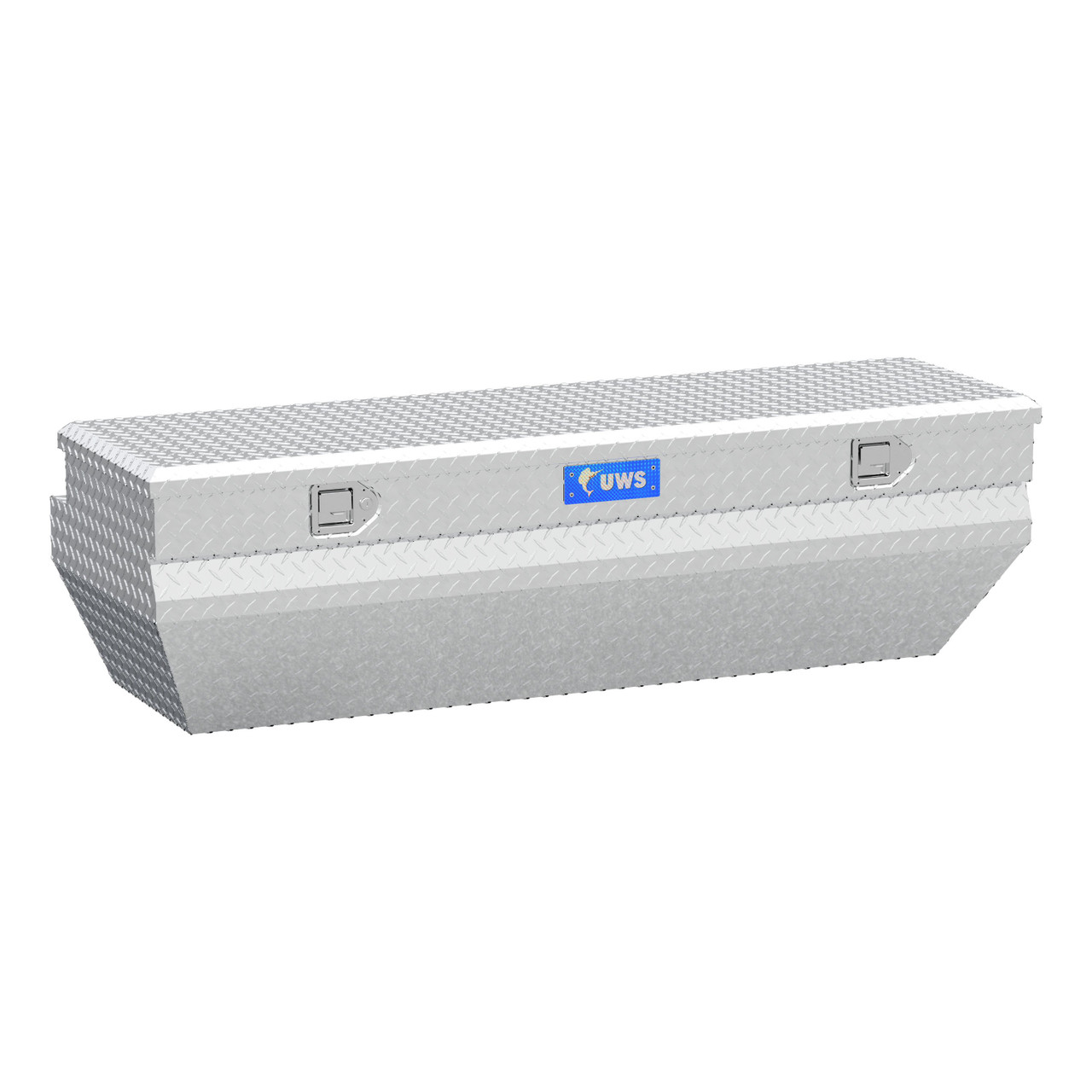 UWS Bright Aluminum 62" Wedged Angled Utility Chest Box TBC-62-WN UWS Bright Aluminum 62" Wedged Angled Utility Chest Box TBC-62-WN