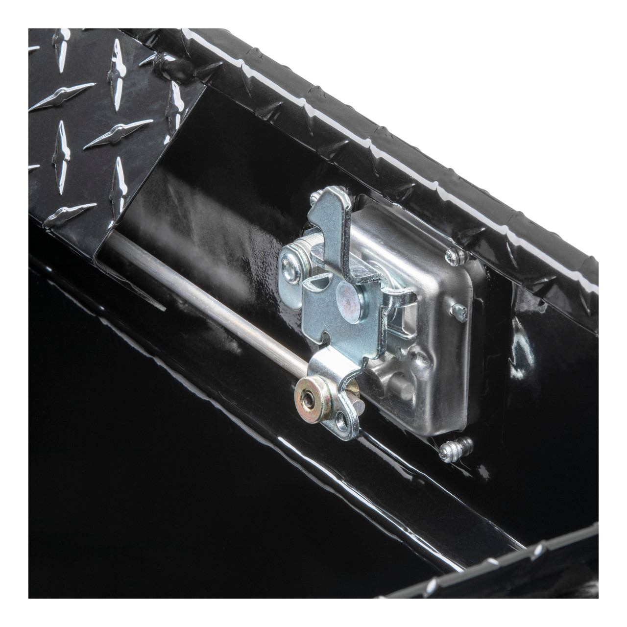 UWS Gloss Black Aluminum 63" Angled Crossover Truck Tool Box TBS-63-A-BLK