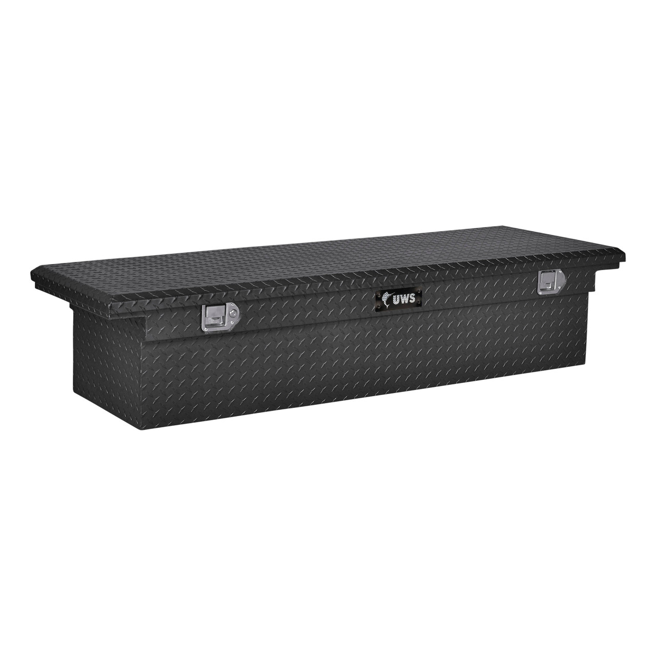 UWS Matte Black Aluminum 72" Truck Tool Box with Low Profile TBS-72-LP-MB