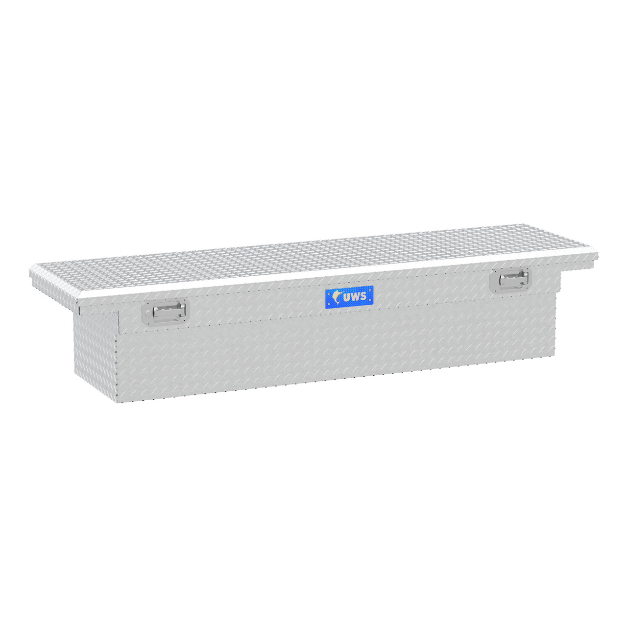 UWS Aluminum 72" Truck Tool Box with Low Profile, Pull Handles TBS-72-LP-PH