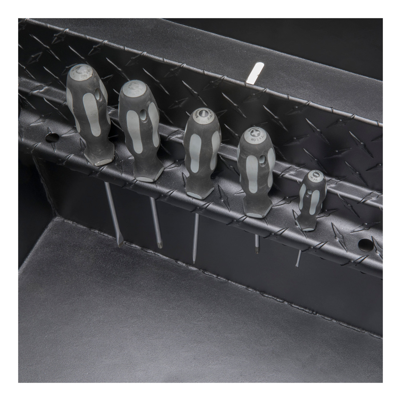UWS Matte Black 69" Truck Tool Box, Low Profile, Pull Handles TBS-69-LP-PH-MB