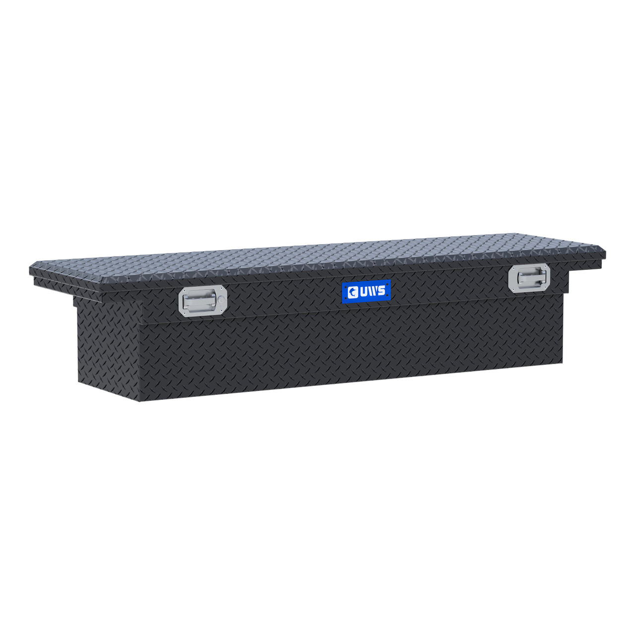UWS Matte Black 69" Truck Tool Box, Low Profile, Pull Handles TBS-69-LP-PH-MB