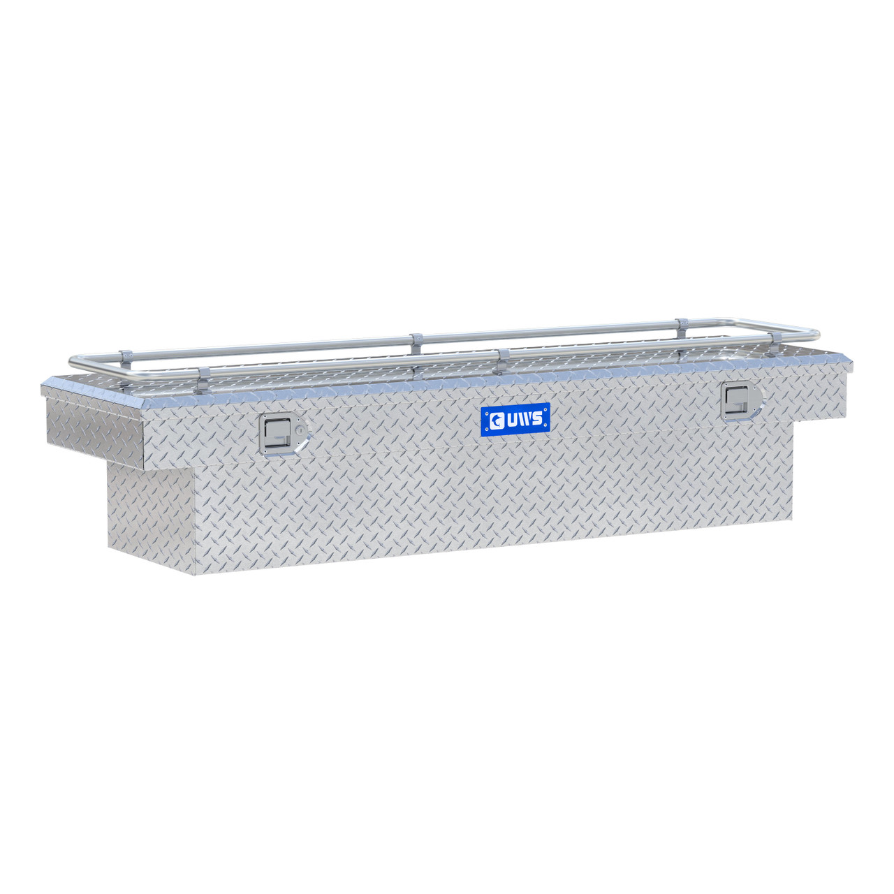 UWS Bright Aluminum 69" Crossover Truck Tool Box with Rail TBS-69-R