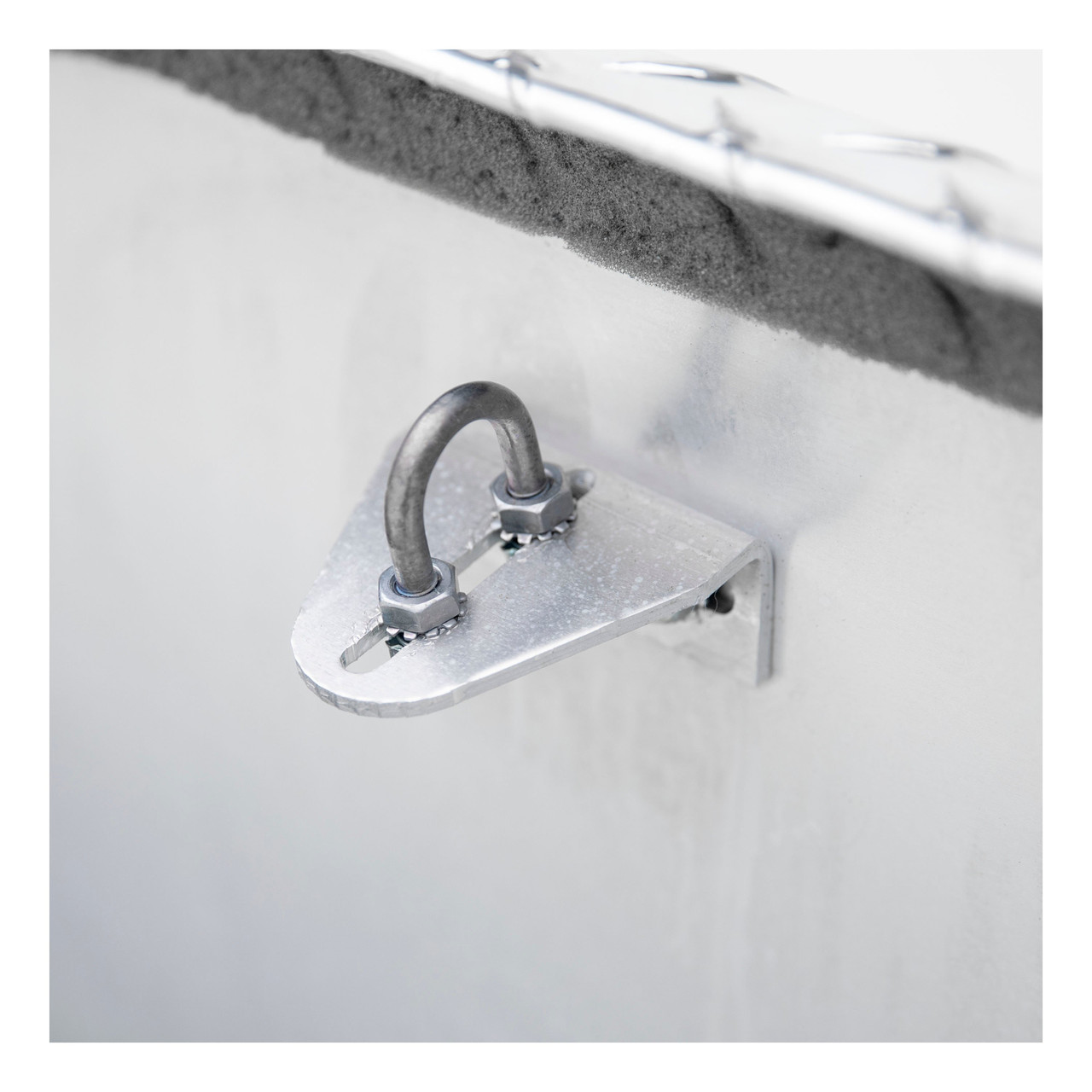 UWS Bright Aluminum 72" Secure Lock Crossover Box with Low Profile (Heavy Packaging) EC10021