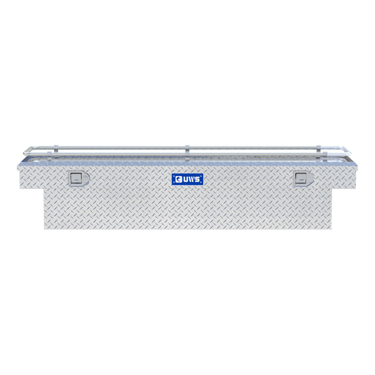UWS Bright Aluminum 72" Crossover Truck Tool Box with Rail TBS-72-R