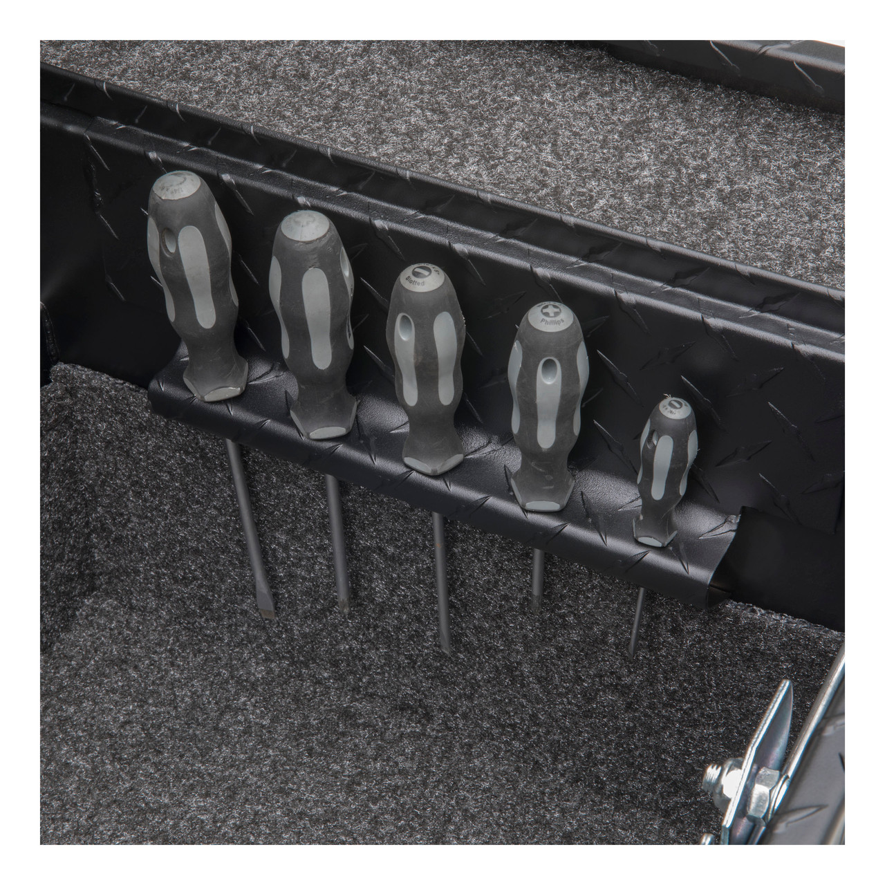 UWS EC50010 Truck Tool Box 72-Inch Matte Black Aluminum with Secure Lock, RigidCore Lid, Dual-Locking Handles