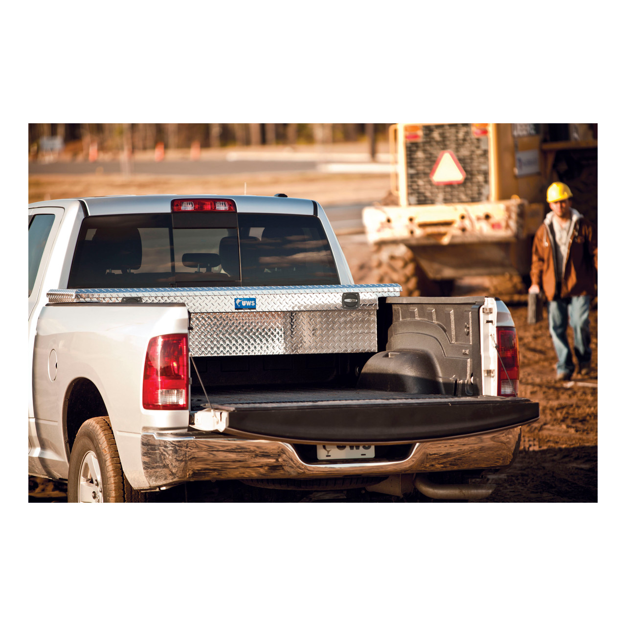 UWS Gloss Black Aluminum 69" Deep Slim Truck Tool Box, Low Profile (Heavy Packaging) EC10842