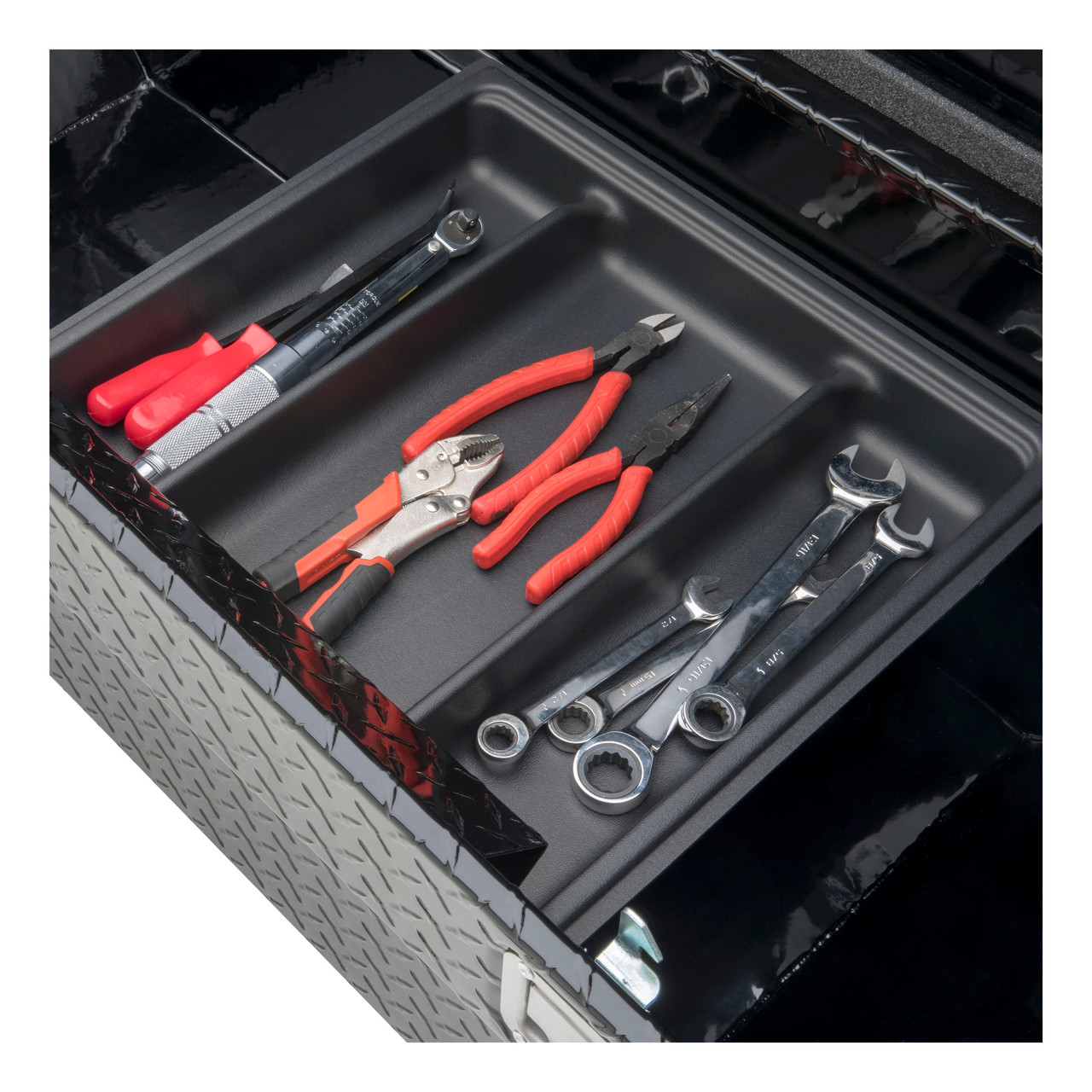 UWS Gloss Black Aluminum 63" Crossover Truck Tool Box (Heavy Packaging) EC10322