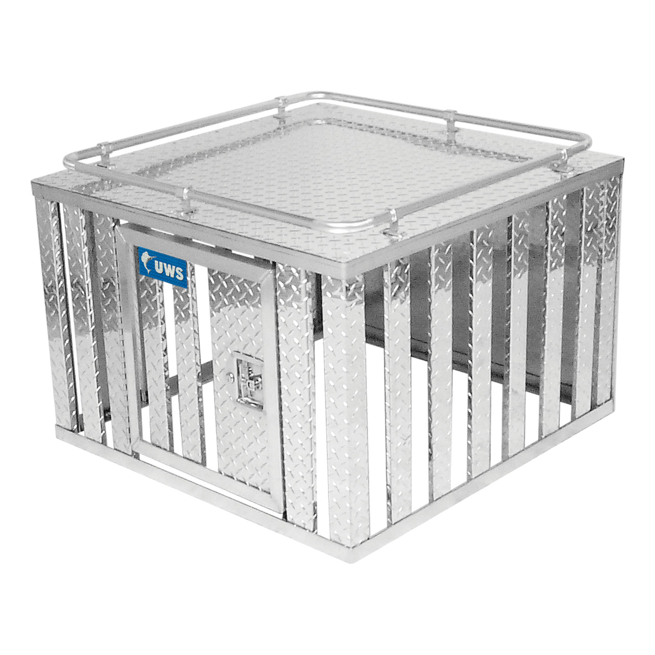 UWS Bright Aluminum 36" x 36" Single-Door Dog Box DB-3636