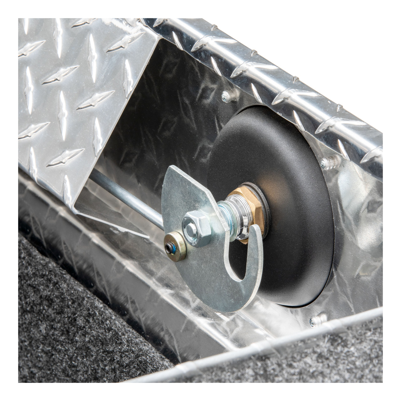 UWS Aluminum 63" Secure Lock Angled Truck Tool Box, Low Profile SL-63-A-LP