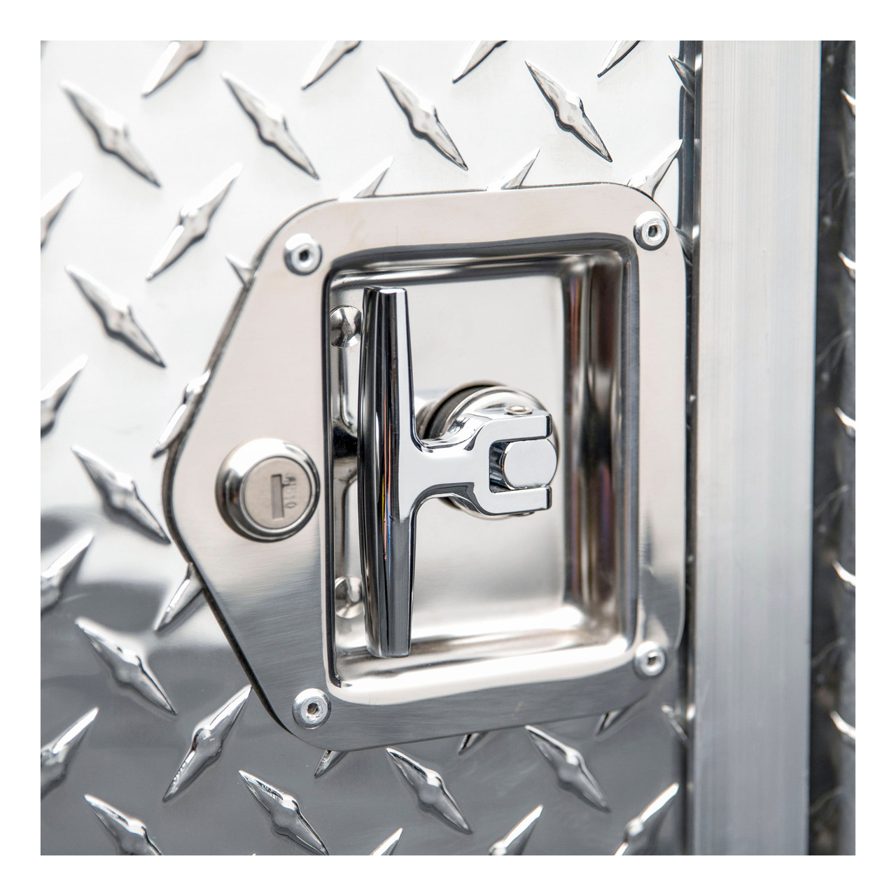 UWS Bright Aluminum 48" x 48" Double-Door Dog Box with Full Enclosure & Storage DB-4848N