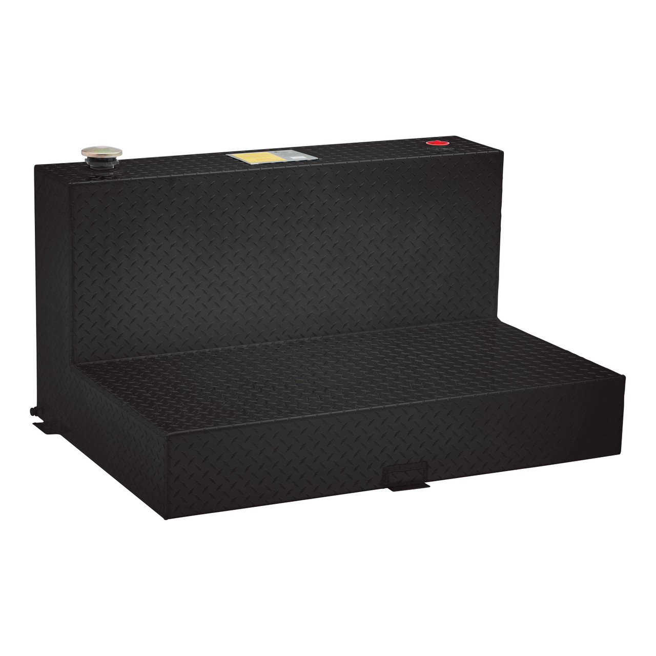UWS Gloss Black 85-Gallon L-Shape Aluminum Transfer Tank TT-85-L-T-P-BLK