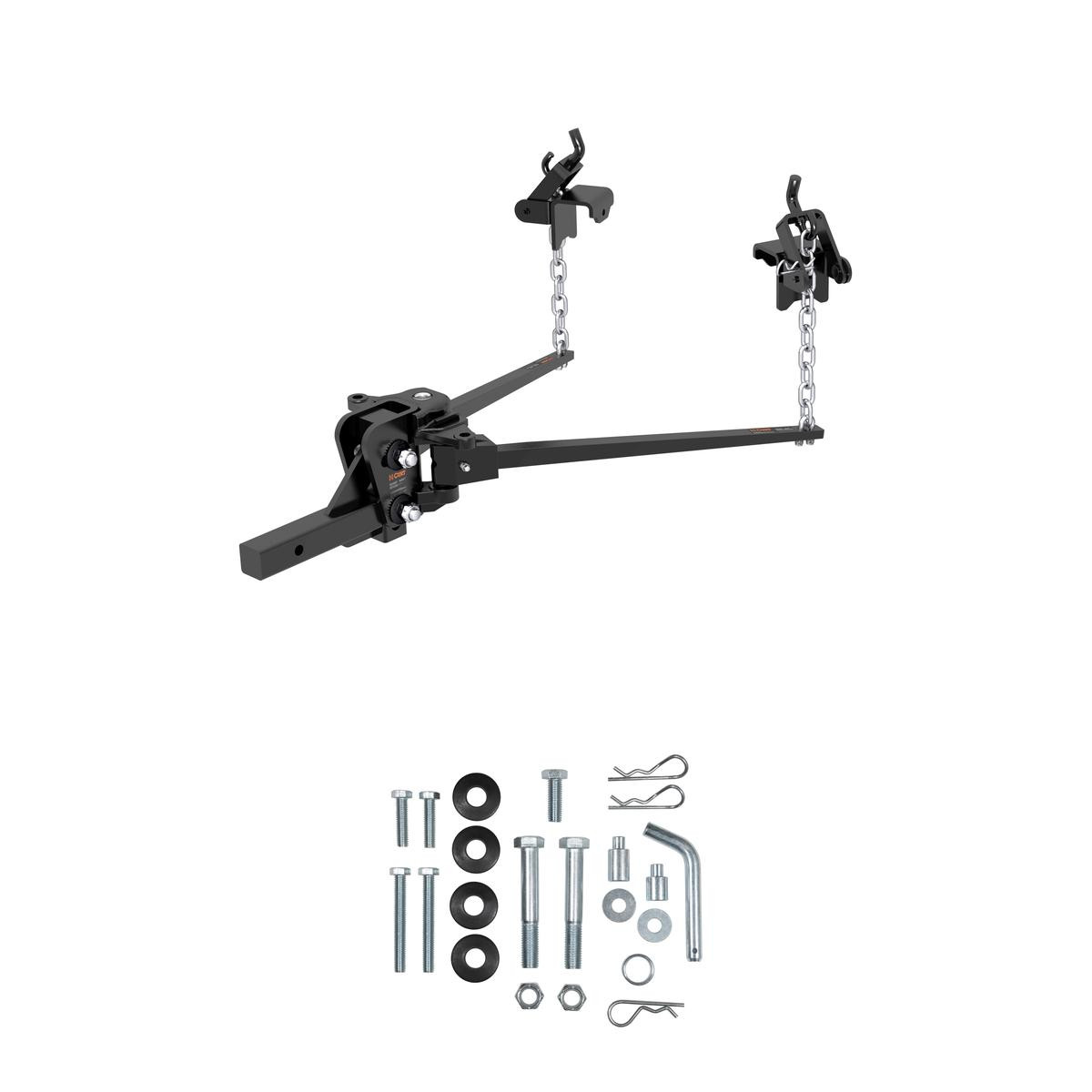 CURT (8K - 10K lbs., 28-3/8" Bars) Short Trunnion Bar Weight Distribution Hitch