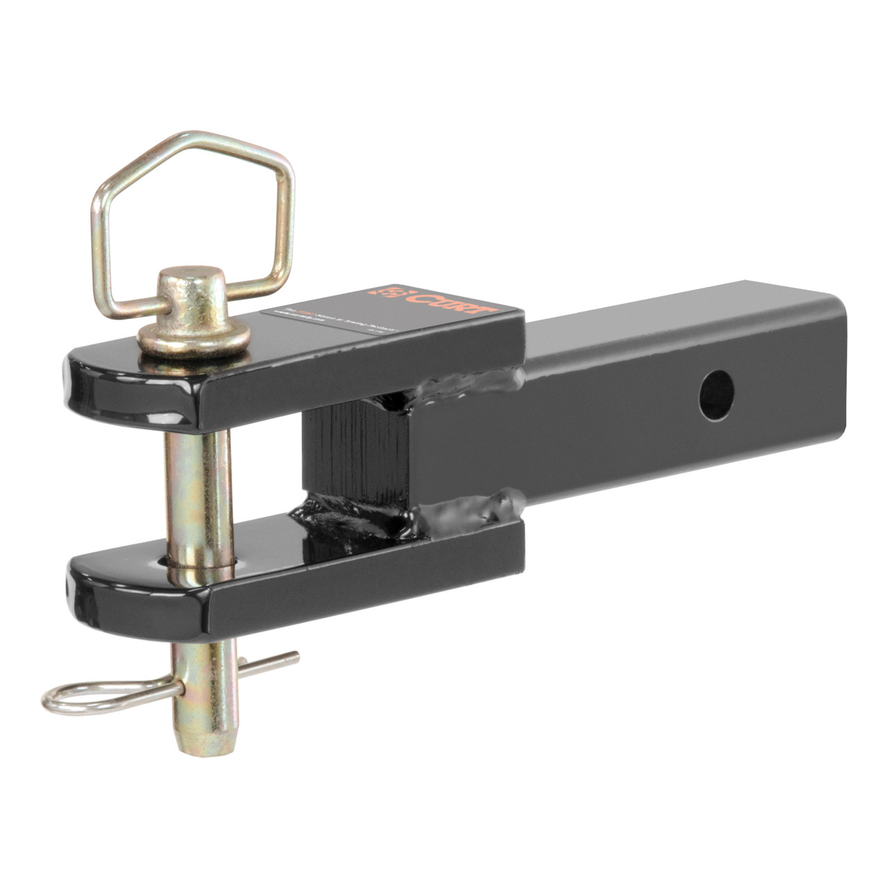 CURT Clevis Pin Ball Mount with 1" Diameter Pin (2" Shank, 6,000 lbss.) Trailer Hitch Ball Mount