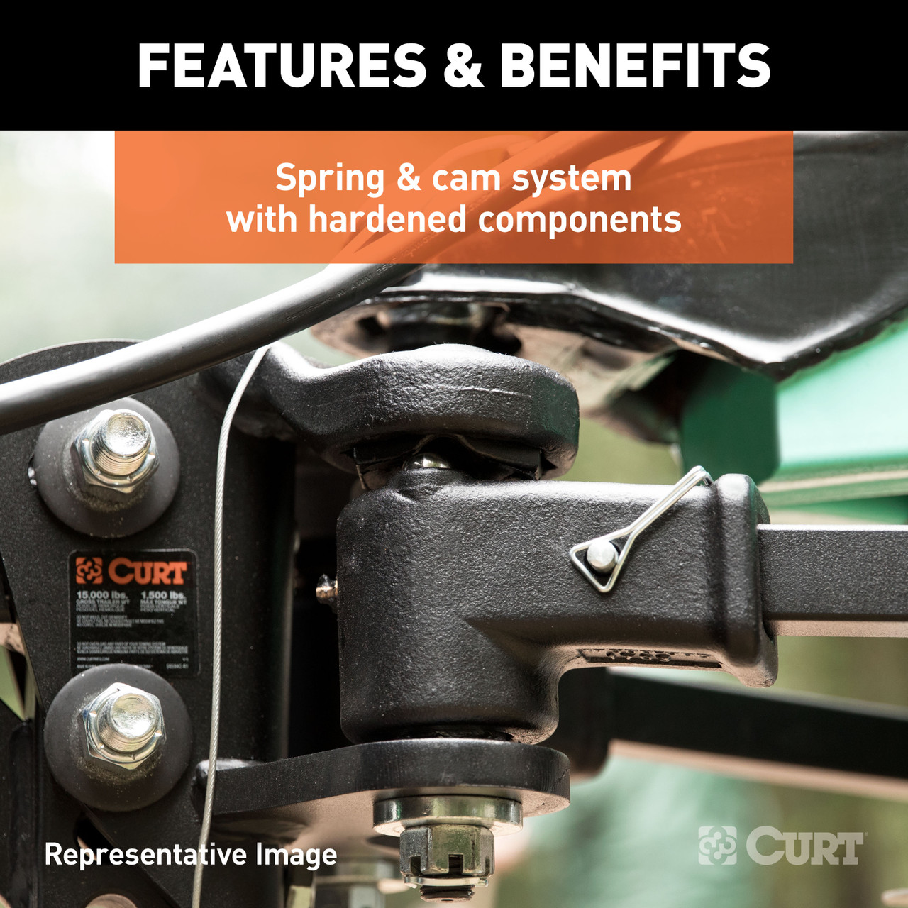 CURT 8-10K TruTrack 4P Weight Distribution Hitch with 4x Sway Control