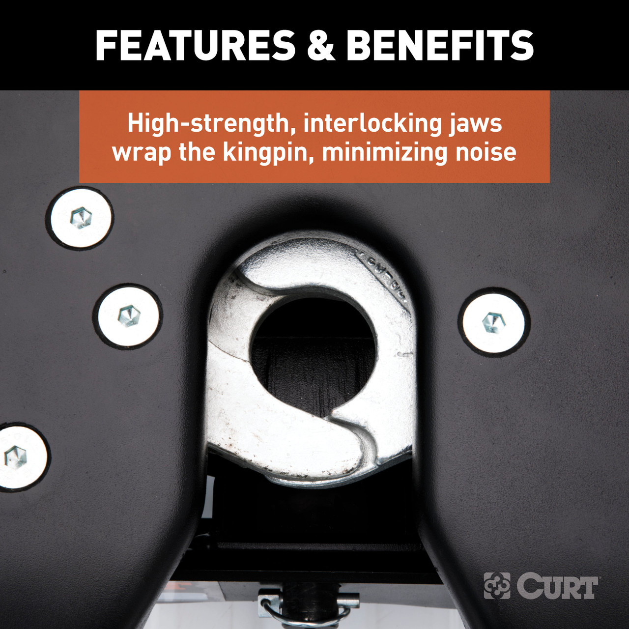 CURT 25K, A25 5th Wheel Hitch, Select Silverado, Sierra 2500, 3500 HD, 8' Bed Puck System 