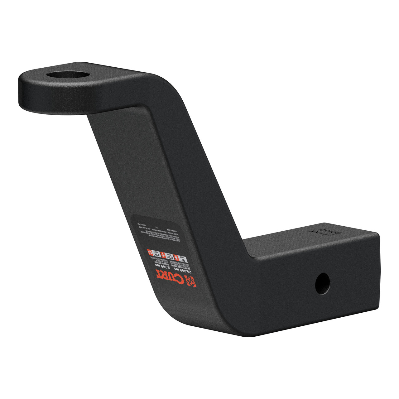 CURT Commercial Duty Forged Ball Mount (2-1/2" Shank, 20,000 lbss., 8" Drop) Trailer Hitch Ball Mount