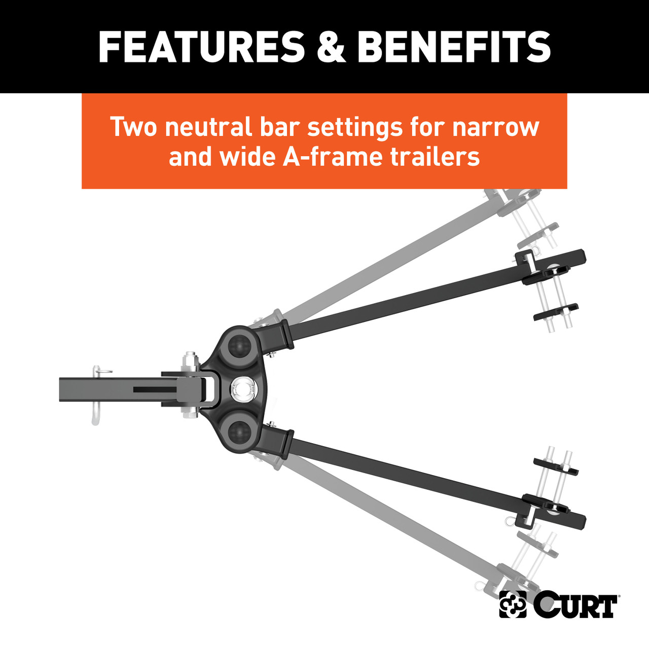 CURT 10-15K TruTrack 4P Weight Distribution Hitch with 4x Sway Control
