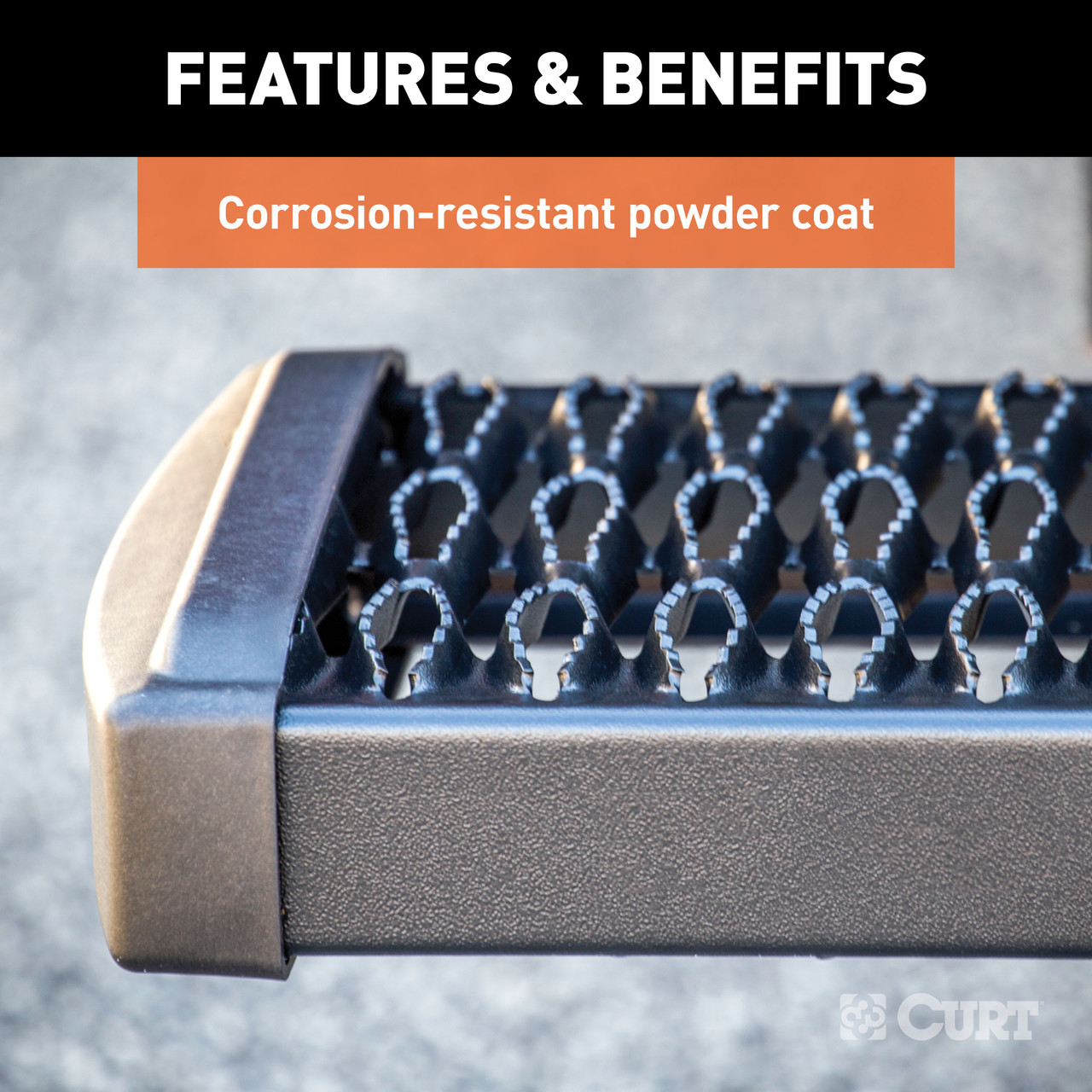 CURT Grip Step Receiver Hitch Step Receiver Hitch Mounted Step