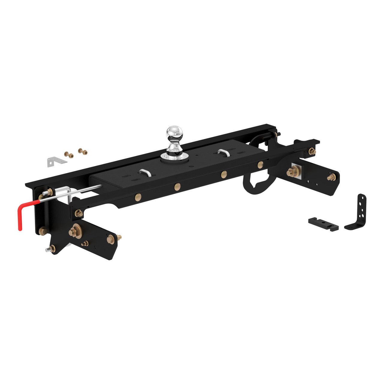 CURT Double Lock Gooseneck Hitch Kit with Brackets, Select Ford F-250, F-350, F-450 Gooseneck Trailer Hitch Mount Kit