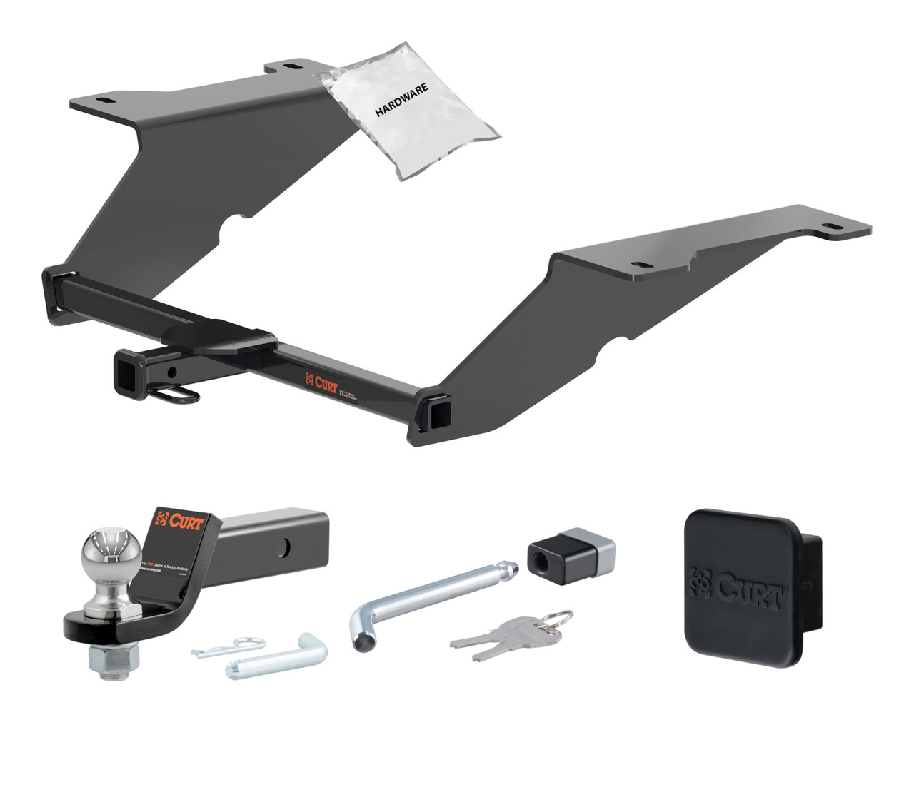 20 - 23 Hyundai Sonata Excluding Hybrid 1.25in. CURT Trailer Hitch + Ball Mount + Cover + Lock Kit by CURT HWA1447