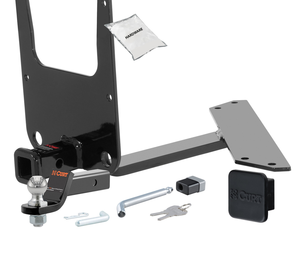 96 - 99 Mercedes-Benz E300 -- 1.25in. CURT Trailer Hitch + Ball Mount + Cover + Lock Kit by CURT HWA1862