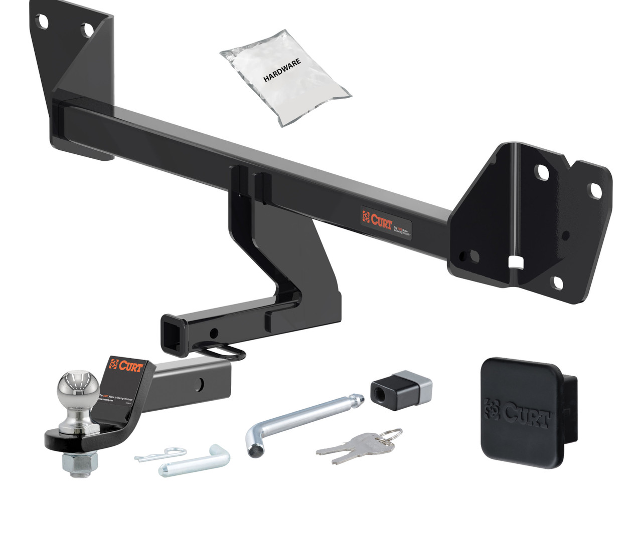 20 - 24 Buick Encore GX Excluding hands free liftgate 1.25in. CURT Trailer Hitch + Ball Mount + Cover + Lock Kit by CURT HWA189