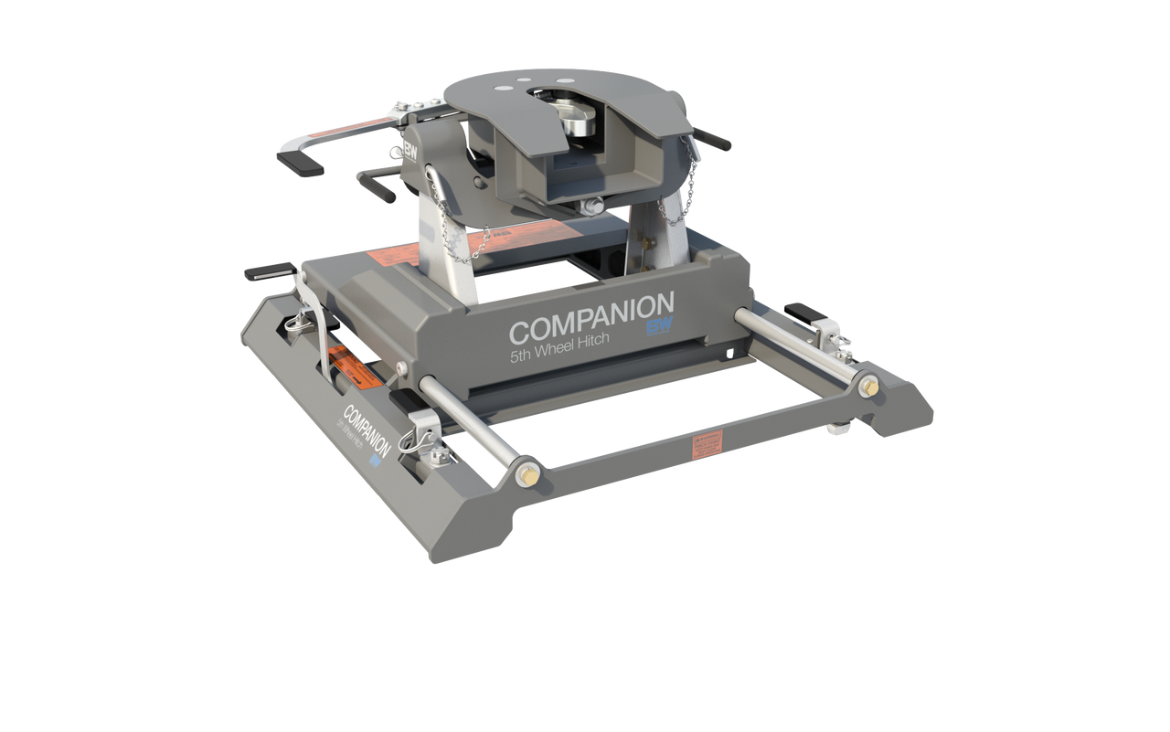 2020-2023 Chevrolet/GMC 2500 & 3500 Heavy Duty with OEM Puck System2 B&W Companion Slider 5th Wheel Hitch Kit For 2020 GM Puck System RVK3775