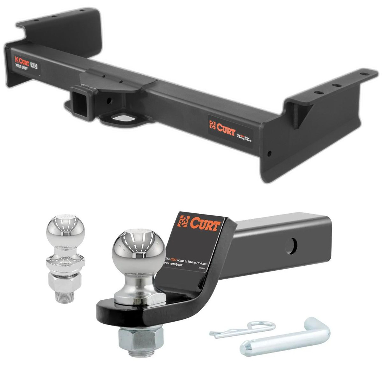 2003-2006 Chevrolet Suburban 2500 All Xtra Duty CURT Class 5 Hitch, 2" Receiver + 2" Ball + 1-7/8" Ball Kit