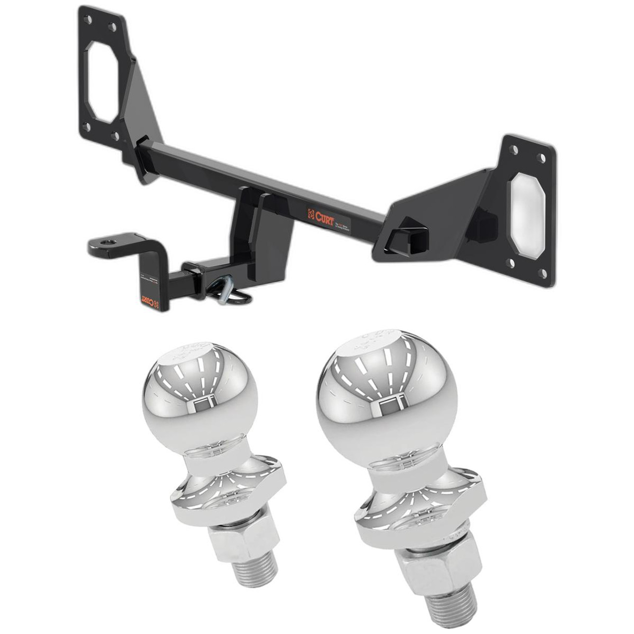 2016-2024 Honda Civic Hatchback, excluding center exhaust Class 1 Trailer Hitch, 1-1/4" Ball Mount