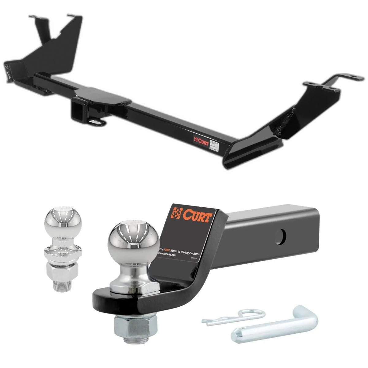 2004-2007 Chrysler Town & Country With Stow-n-Go CURT Class 3 Hitch, 2"