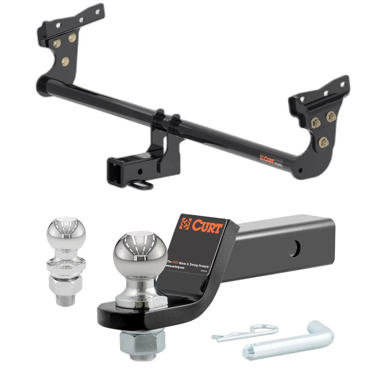 2022-2024 Hyundai Ioniq 5 All CURT Class 3 Trailer Hitch, 2" Receiver + 2" Ball + 1-7/8" Ball Kit