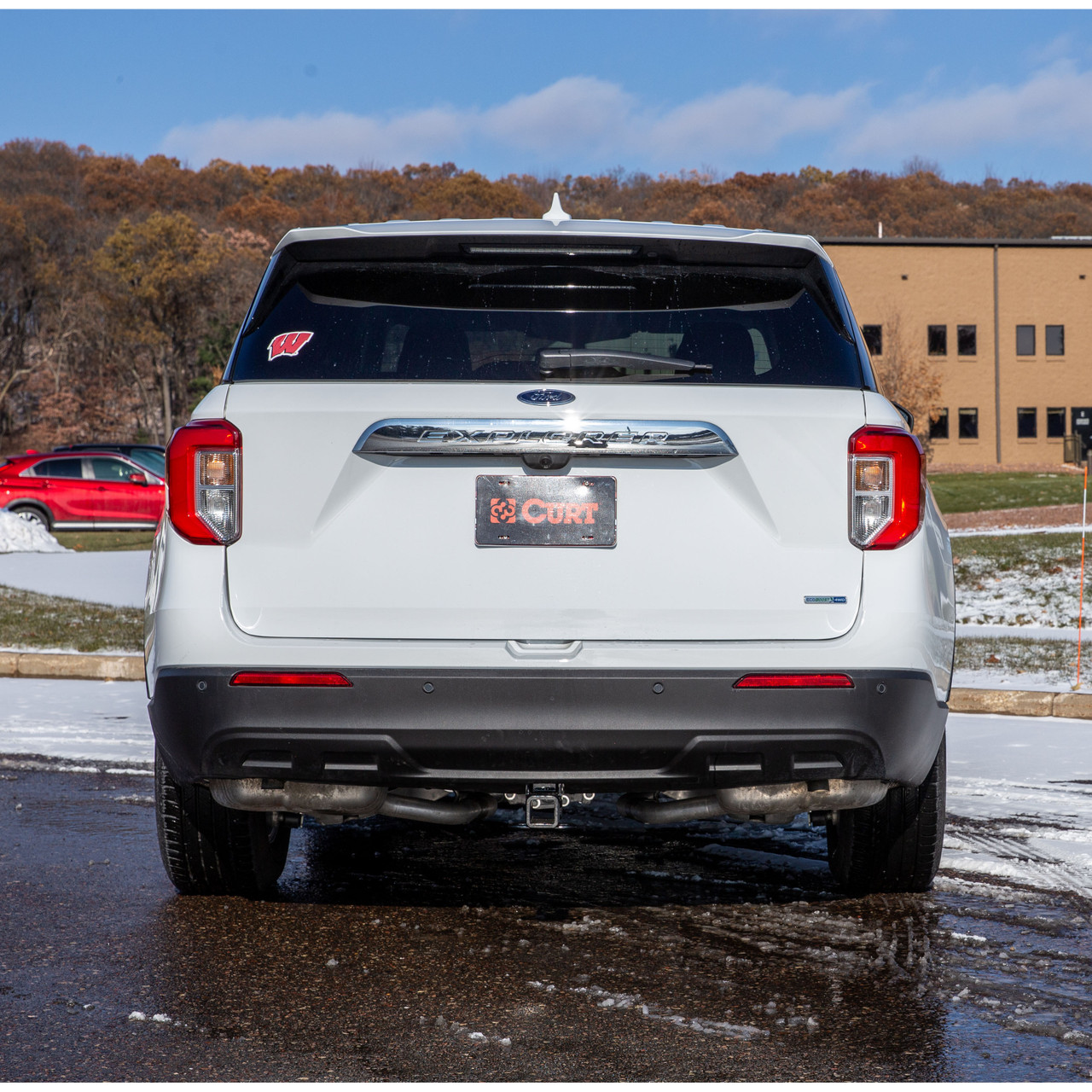 2020-2024 Ford Explorer All CURT Class 3 Trailer Hitch, 2" Receiver + 2" Ball + 1-7/8" Ball Kit