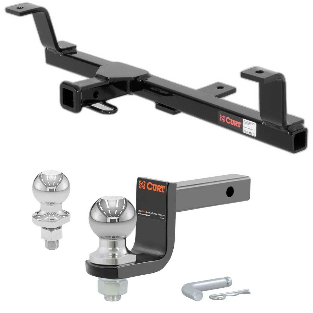 1998-2005 Volkswagen Passat Sedan, Except 4Motion Class 1 Trailer Hitch, 1-1/4" Receiver + 2" Ball + 1-7/8" Ball Kit