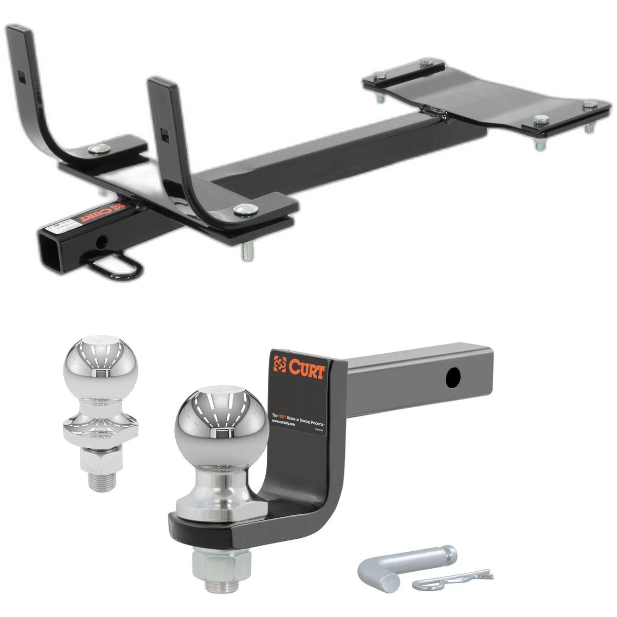 1999-2000 BMW 323i Sedan Class 1 Trailer Hitch, 1-1/4" Receiver + 2" Ball + 1-7/8" Ball Kit