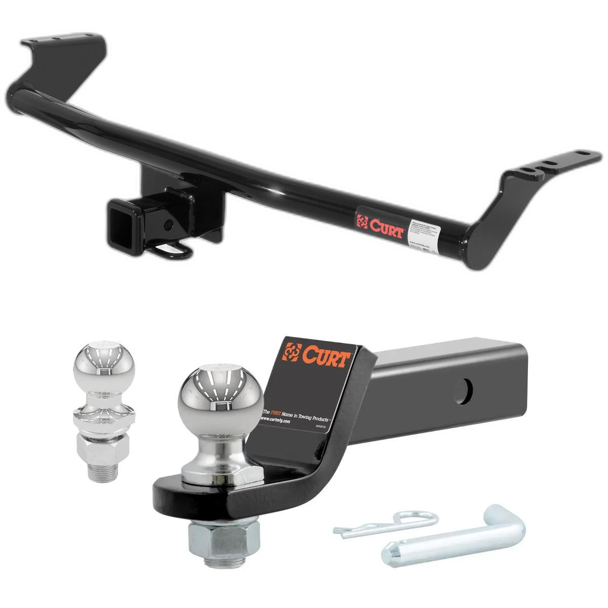 2001-2006 Hyundai Santa Fe All CURT Class 3 Trailer Hitch, 2" Receiver + 2" Ball + 1-7/8" Ball Kit