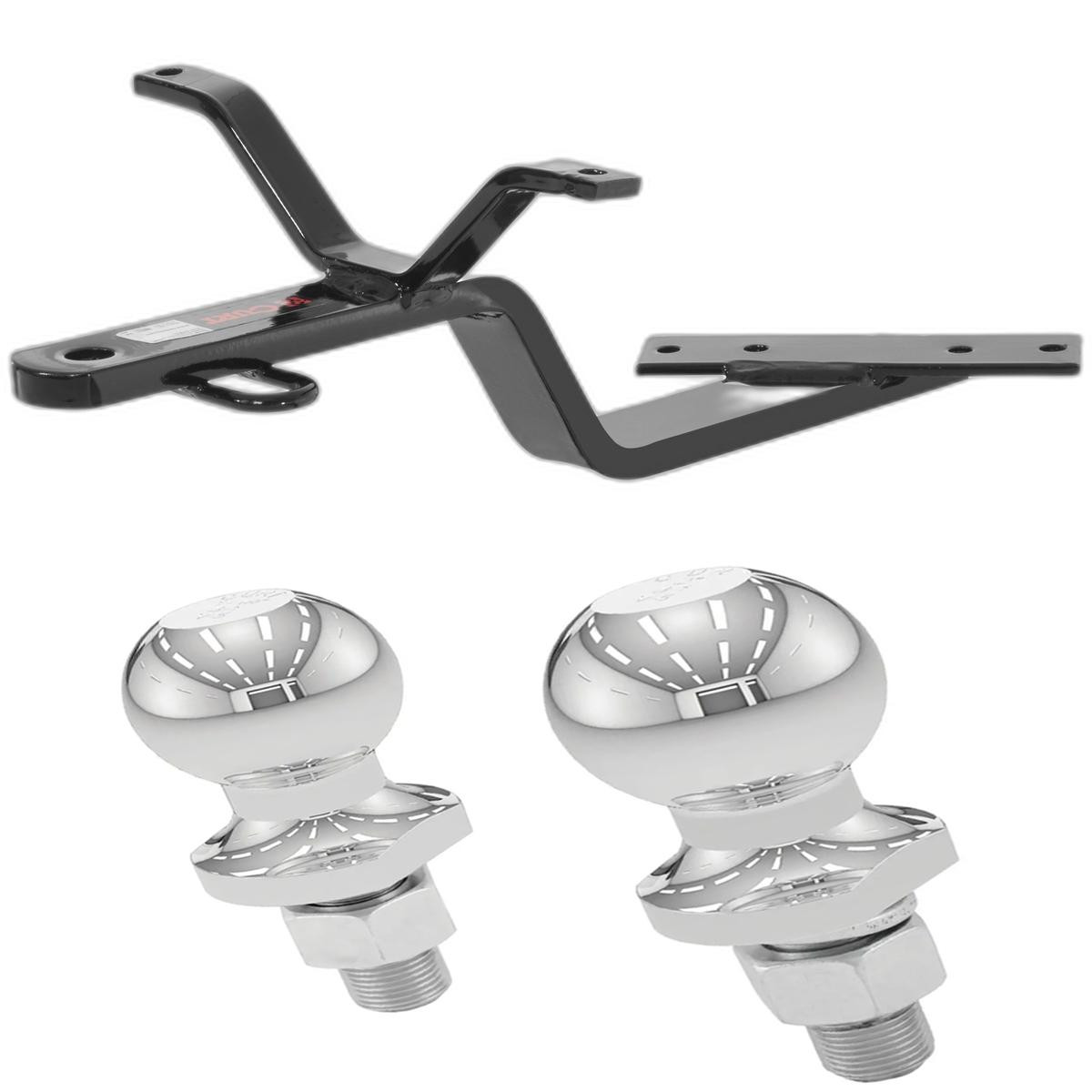 1984-1987 Mercedes-Benz 190D All Class 1 Fixed-Tongue Trailer Hitch with 2" & 1-7/8" Ball