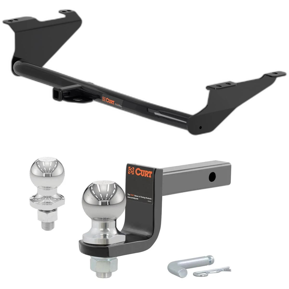 2020-2025 Chrysler Voyager All Class 2 Trailer Hitch, 1-1/4" Receiver + 2" Ball + 1-7/8" Ball Kit